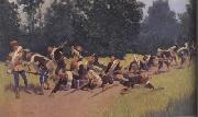 Frederic Remington Scream of Shrapnel at San Juan Hill (mk43) painting